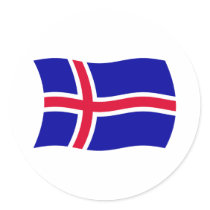 Island sjunker klistermärken
