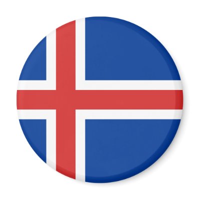 Island sjunker magnet för kylskåp från coolcountry