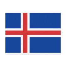 Island sjunker vykort