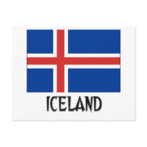Island sjunker vykort