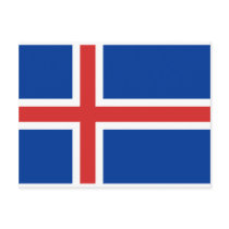 Island sjunker vykort