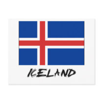 Island sjunker vykort