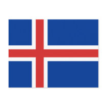 Island sjunker vykort