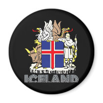 IsländareEmblem Magneter För Kylskåp