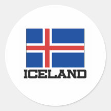 Islandflagga Klistermärke