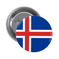 Islandflagga knappar