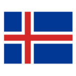 Islandflagga Vykort
