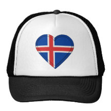 Isländsk flagga för island keps