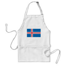 Isländsk flagga förkläde