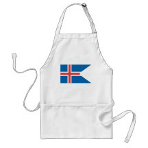 Isländsk flagga förkläden