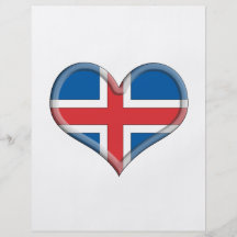 Isländska för SNITT HJÄRTA EMBOIRDERY UT Flygblad Designs