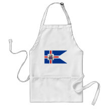 Isländskt presidents-, islandflagga förkläden