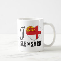 Isle av Sark kärlek Kaffe Kopp