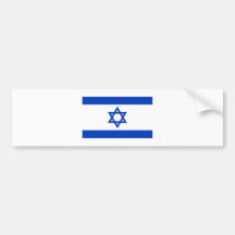 Israel flagga bildekal