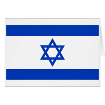 Israel flagga kort