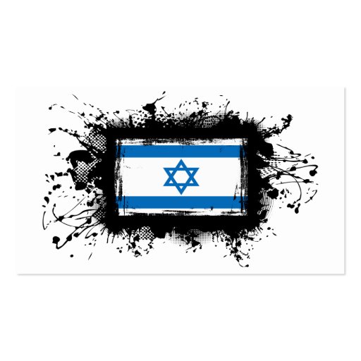 Israel flagga visit kort