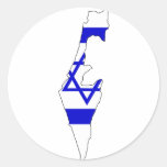 Israel flaggakarta klistermärke