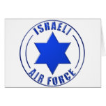 Israeliskt flygvapen Roundel Hälsningskort