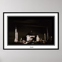 Istanbul i brunt affischer