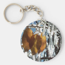 Istapp Keychain för tre löv Nyckel Ringar