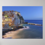 Italien Cinque Terre, LaSpezia landskap, Affisch