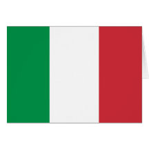 Italien - italiensk medborgareflagga hälsningskort