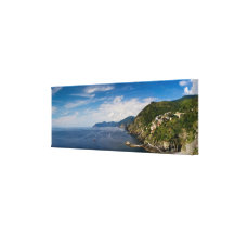 Italien - Riomaggiore och den Cinque Terre kusten Kanvastryck