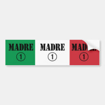 Italienare - talande mammor & mammor: Madre Numero Bildekaler