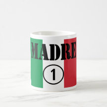 Italienare - talande mammor & mammor: Madre Numero Kaffe Kopp