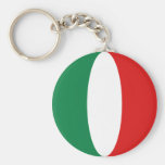 ItalienFisheye flagga Keychain Nyckelringar