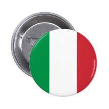 Italienflagga knäppas knappar med nål