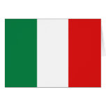 Italienflagga Notecard Kort