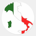 Italienflaggakarta Klistermärken