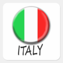 Italienflaggaklistermärke
