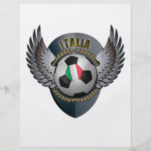 Italienfotbollvapensköld Personliga Flygblad