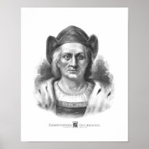 Italiensk utforskare Christopher Columbus Posters