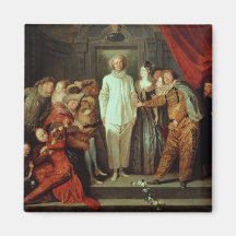 Italienska komiker, c.1720 kylskåpsnagnet