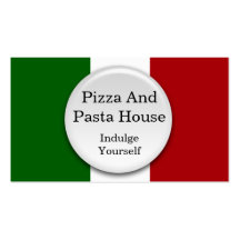 Italienska restaurangvisitkortar