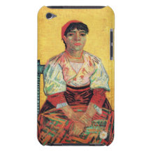 Italienskt kvinnaporträtt som målar Vincent Van Go iPod Touch Case-Mate Fodral
