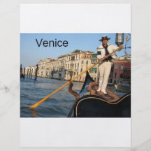 ItalienVenedig gondol (St.K) Flygblad Designs
