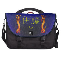 Ito Monogramdrake Messenger Bag För Laptop