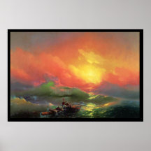 Ivan Aivazovskys 9th vinkar trycket Print