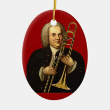 J.S. Bach med trombonen Julgransdekoration