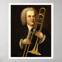 J.S. Bach med trombonen Posters