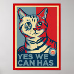 Ja kan vi har LOLCAT-trycket Affisch
