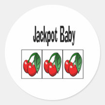 Jackpotbaby Rund Klistermärke