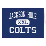 Jackson Hole Colts mellersta Jackson Wyoming Hälsningskort