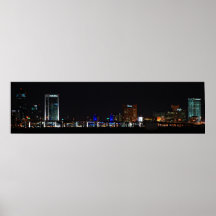Jacksonville på natten print