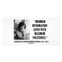 Jacqueline Kennedy minimum informationsartighet Fotokort Mall