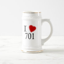 Jag älskar 701 Bismarck Kaffe Mugg